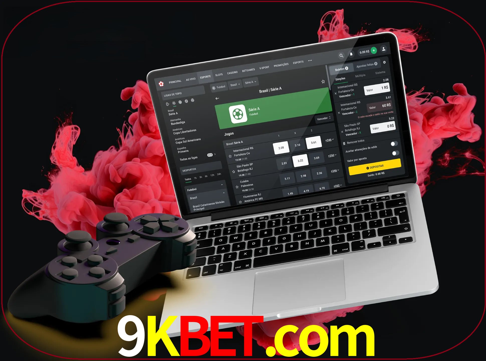 Visite a secção especial de jogos de vídeo em 9kbet para descobrir em que jogos pode apostar e ganhar muito dinheiro.